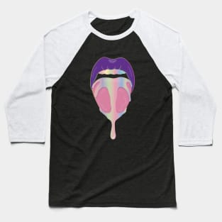 Violet Flowers Baseball T-Shirt